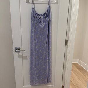 Anthropologie Lavender floral dress